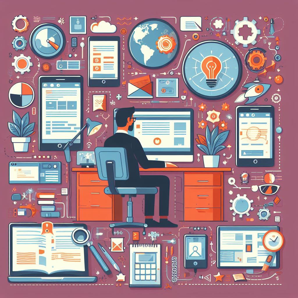 Développeur web travaillant sur la création d'un site internet